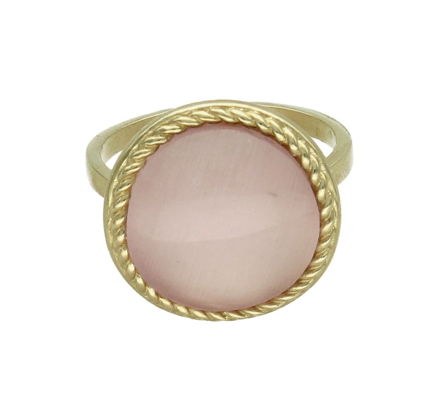 Złoty pierścionek damski 585 z kwarcem różowym rozmiar 17 PI 6945 585. Złoty pierścionek damski. Złoty pierścionek z kamieniem syntetycznym. Pierścionek złoty z kwarcem różowym. Pierścionek złoty próby 585. Złoty pierścionek na preze (4).jpg